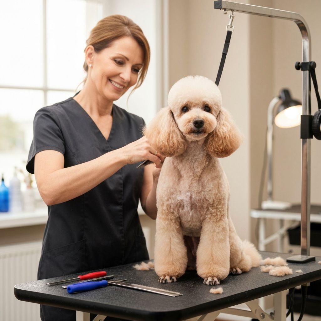 Dog hair styling service at Guru Kripa Dog Salon